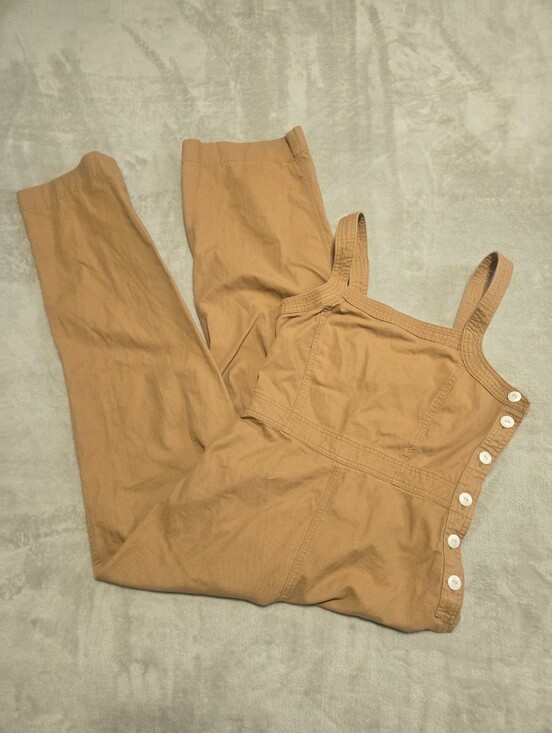 GAP Pants - Gap Apron Jumpsuit Button Side Womens Size 4T (30x29) Ruffled Back